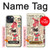 W3820 Vintage Cowgirl Fashion Paper Doll Hard Case and Leather Flip Case For iPhone 14