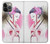 W2579 Japanese Traditional Geisha Kimono Hard Case and Leather Flip Case For iPhone 14 Pro