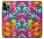 W3477 Abstract Diamond Pattern Hard Case and Leather Flip Case For iPhone 14 Pro