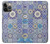 W3537 Moroccan Mosaic Pattern Hard Case and Leather Flip Case For iPhone 14 Pro