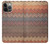 W3752 Zigzag Fabric Pattern Graphic Printed Hard Case and Leather Flip Case For iPhone 14 Pro
