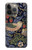 W3791 William Morris Strawberry Thief Fabric Hard Case and Leather Flip Case For iPhone 14 Pro