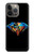 W3842 Abstract Colorful Diamond Hard Case and Leather Flip Case For iPhone 14 Pro