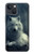 W1516 White Wolf Hard Case and Leather Flip Case For iPhone 14 Plus