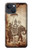 W2102 Thai Art Buddha on Elephant Hard Case and Leather Flip Case For iPhone 14 Plus