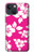 W2246 Hawaiian Hibiscus Pink Pattern Hard Case and Leather Flip Case For iPhone 14 Plus