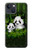 W2441 Panda Family Bamboo Forest Hard Case and Leather Flip Case For iPhone 14 Plus