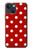 W2951 Red Polka Dots Hard Case and Leather Flip Case For iPhone 14 Plus