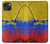 W3306 Colombia Flag Vintage Football Graphic Hard Case and Leather Flip Case For iPhone 14 Plus