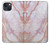 W3482 Soft Pink Marble Graphic Print Hard Case and Leather Flip Case For iPhone 14 Plus