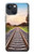 W3866 Railway Straight Train Track Hard Case and Leather Flip Case For iPhone 14 Plus