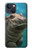 W3871 Cute Baby Hippo Hippopotamus Hard Case and Leather Flip Case For iPhone 14 Plus