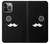 W1946 Sir Mustache Minimalism Hard Case and Leather Flip Case For iPhone 14 Pro Max