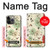 W2179 Flower Floral Vintage Art Pattern Hard Case and Leather Flip Case For iPhone 14 Pro Max