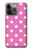 W2358 Pink Polka Dots Hard Case and Leather Flip Case For iPhone 14 Pro Max