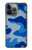 W2958 Army Blue Camo Camouflage Hard Case and Leather Flip Case For iPhone 14 Pro Max