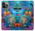 W3227 Underwater World Cartoon Hard Case and Leather Flip Case For iPhone 14 Pro Max