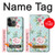 W3494 Vintage Rose Polka Dot Hard Case and Leather Flip Case For iPhone 14 Pro Max