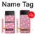 W2858 Pink Flamingo Pattern Hard Case For Samsung Galaxy Z Flip 4