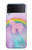 W3070 Rainbow Unicorn Pastel Sky Hard Case For Samsung Galaxy Z Flip 4