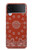 W3355 Bandana Red Pattern Hard Case For Samsung Galaxy Z Flip 4