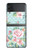 W3494 Vintage Rose Polka Dot Hard Case For Samsung Galaxy Z Flip 4