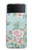 W3494 Vintage Rose Polka Dot Hard Case For Samsung Galaxy Z Flip 4