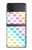 W3499 Colorful Heart Pattern Hard Case For Samsung Galaxy Z Flip 4