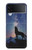 W3555 Wolf Howling Million Star Hard Case For Samsung Galaxy Z Flip 4