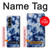 W3439 Fabric Indigo Tie Dye Hard Case For Samsung Galaxy Z Fold 4