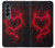 W3682 Devil Heart Hard Case For Samsung Galaxy Z Fold 4