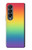 W3698 LGBT Gradient Pride Flag Hard Case For Samsung Galaxy Z Fold 4