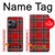 W2374 Tartan Red Pattern Hard Case and Leather Flip Case For OnePlus 10T