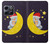 W2849 Cute Sleepy Owl Moon Night Hard Case and Leather Flip Case For OnePlus 10T