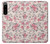 W3095 Vintage Rose Pattern Hard Case and Leather Flip Case For Sony Xperia 5 IV