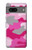 W2525 Pink Camo Camouflage Hard Case and Leather Flip Case For Google Pixel 7