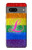 W2900 Rainbow LGBT Lesbian Pride Flag Hard Case and Leather Flip Case For Google Pixel 7