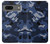 W2959 Navy Blue Camo Camouflage Hard Case and Leather Flip Case For Google Pixel 7