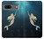 W3250 Mermaid Undersea Hard Case and Leather Flip Case For Google Pixel 7