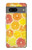 W3408 Lemon Hard Case and Leather Flip Case For Google Pixel 7