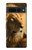 W1046 Lion King of Forest Hard Case and Leather Flip Case For Google Pixel 7 Pro