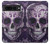 W3582 Purple Sugar Skull Hard Case and Leather Flip Case For Google Pixel 7 Pro