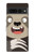 W3855 Sloth Face Cartoon Hard Case and Leather Flip Case For Google Pixel 7 Pro