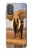 W0310 African Elephant Hard Case and Leather Flip Case For Motorola Moto G Power 2022, G Play 2023