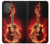 W0415 Fire Guitar Burn Hard Case and Leather Flip Case For Motorola Moto G Power 2022, G Play 2023