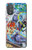 W0588 Wall Graffiti Hard Case and Leather Flip Case For Motorola Moto G Power 2022, G Play 2023