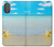 W0911 Relax at the Beach Hard Case and Leather Flip Case For Motorola Moto G Power 2022, G Play 2023