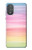 W3507 Colorful Rainbow Pastel Hard Case and Leather Flip Case For Motorola Moto G Power 2022, G Play 2023