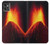 W0745 Volcano Lava Hard Case and Leather Flip Case For Motorola Moto G32