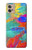 W2942 Brush Stroke Painting Hard Case and Leather Flip Case For Motorola Moto G32